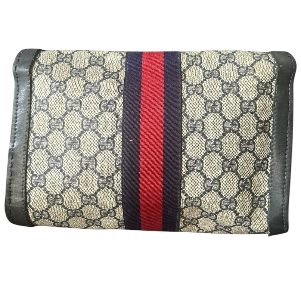 Vintage Gucci Parfums 1970's GG Clutch Bag - Picture 3 of 16